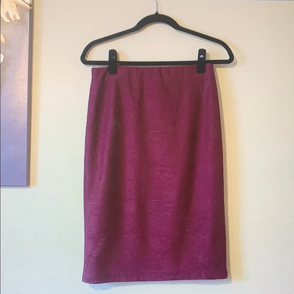Elegant Burgundy Skirt